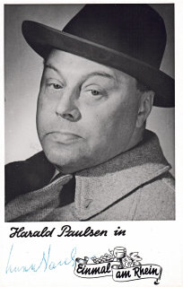 Original Autogramm Harald Paulsen von 1952