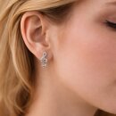 Notenschlüssel Ohrringe 925 Silber – Funkelnde...