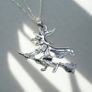 Silberhexe Anhänger 925 versilbert & rhodiniert...