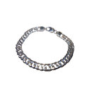Massives 925 Silber Panzerarmband 9mm | Unisex Silberarmband 21,5cm