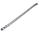 Massives 925 Silber Panzerarmband 9mm | Unisex Silberarmband 21,5cm