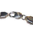 Massives 925 Silber Panzerarmband 9mm | Unisex Silberarmband 21,5cm
