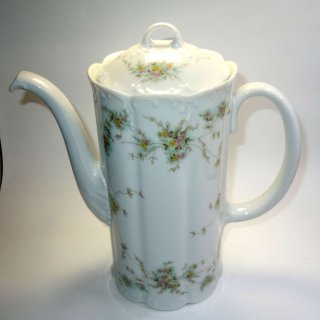 Rosenthal  Monbijou Grüne Ranke Kaffeekanne mit Deckel  H 26cm