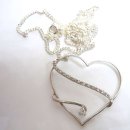 Silberherz mit Kristallbesatz Dezent & Edel Designer Schmuck