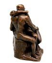 Bronzefigur „Der Kuss“ von Auguste Rodin – Reproduktion des berühmten Aktes von 1886