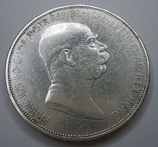 5 Kronen 1908, Wien Kaiserreich Österreich Franz Joseph I. 1848-1908 Sehr schön