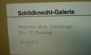 Engl. Glasdruckmalerei Angling Pl 2 -  1827 