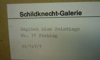 Engl. Glasdruckmalerei Angling Pl 2 -  1827