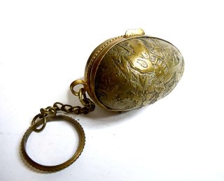 Fingerhut Behälter Box Messingdose China Chatelaine um 1900