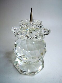 Swarovski Kerzenleuchter Kristall Modell 103 Pin Stil Vintage Sammlerstück