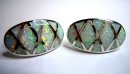 Samira - Sterling 925 Silber Opal Ohrringe weiß Harlekina