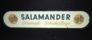 TOP Rarität - Salamander Schild Verkaufsschild - 50er Jahre