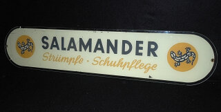 TOP Rarität - Salamander Schild Verkaufsschild - 50er Jahre