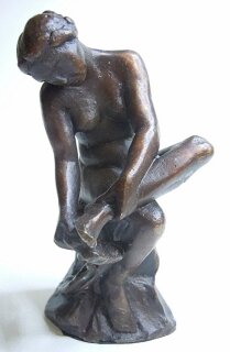 Bronze Akt - Die Badende - nach Dalou - Erotica