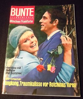 Bunte Zeitschrift Zeitung Illustrierte 26. Okt. 1966 - Elke Sommer