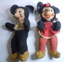 WALT DISNEY Vintage  Mickey & Minnie Maus Hänge...