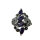 Amethyst Ring Jugendstil Navette aus 925 Silber mit Markasit