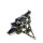 Amethyst Ring Jugendstil Navette aus 925 Silber mit Markasit