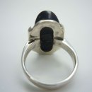 Eleganter Sterling Silber Onyx Art Deco Ring mit Markasiten