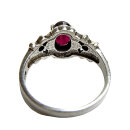 Victorian Revival Granat-Ring aus 925er Silber – Dark Romance RG56