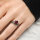 Victorian Revival Granat-Ring aus 925er Silber – Dark Romance RG56