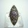 Noblesse  Silber Amethyst Jugendstil Navette Ring mit Markasit