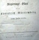Württembergisches Regierungsblatt gebunden 1886
