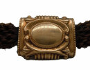 Biedermeier Haar Geflecht Taschenuhren Kette um 1840