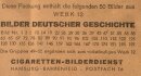 50 Sammelbilder Bilder deutscher Geschichte Gr.49