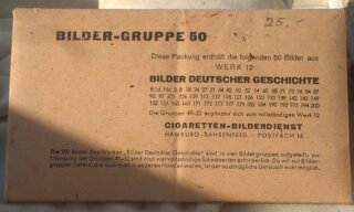 50 Sammelbilder Bilder deutscher Geschichte Gr.50