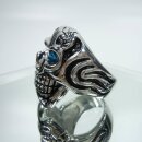 Hammer of Steel - Deadhead Skull Ring Blue  RG68