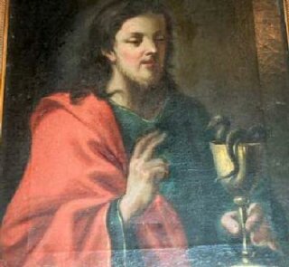 Kloster Gemälde Apostel Johannes Mitte 17.Jhd.