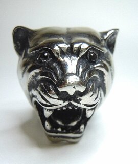 Hammer of Steel - sehr schwerer Panther Cougar Jaguar Football Ring 
