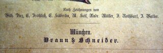 Zur Geschichte der Kostüme - Münchener Bilderbogen um 1880 - vollständig
