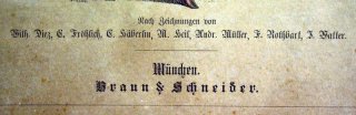 Zur Geschichte der Kostme - Mnchener Bilderbogen um 1880 - vollstndig