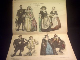 Zur Geschichte der Kostme - Mnchener Bilderbogen um 1880 - vollstndig