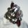 Noblesse Granat Jugendstil Navette Silber Ring mit Markasit RG60
