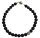 Faceted Darkness - einzigartige Achat Kette / Collier - L46