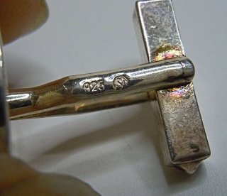 Schwere 925 Silber Designer Manschettenknpfe Kugelkopf