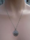 Noblesse -  Silber Jugendstil Sonnen Collier mit Markasiten