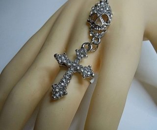 Gioachino Trentino Funkelndes Designer Totenkopf Armband - Slave