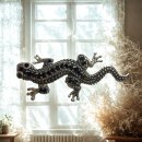 Jugendstil Silber Brosche mit Spinellen – Eidechse,...