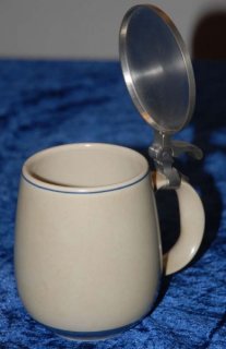 6 Rosenthal Keramik Krge CAMPANA Blauband