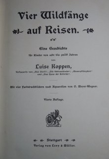 Vier Wildfnge auf Reisen : eine Geschichte fr Kinder von 8 bis 12 Jahren um 1903