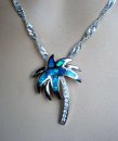 Samira -  Opal Silber Anhänger Caribian Palm