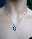 Samira -  Opal Silber Anhänger Caribian Palm