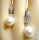 925 Silber Ohrringe mit echten Süßwasser Perlen und Zirkonia