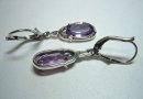 Noblesse - Amethyst Jugendstil Hänge Ohrringe