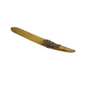 Historismus Brieföffner aus Bein mit Messing Applikation um 1880 – Antikes Sammlerstück