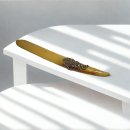 Historismus Brieföffner aus Bein mit Messing Applikation um 1880 – Antikes Sammlerstück